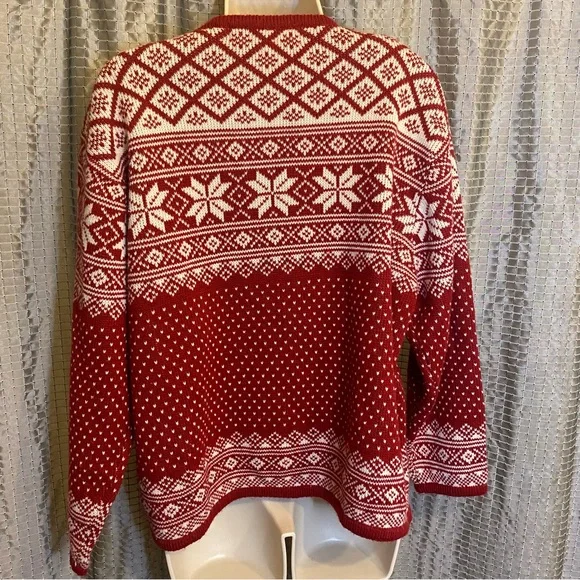 Crystal Kobe Womens Sweater Cardigan Nordic Winter Ski Icelandic Soft Large - Picture 2 of 12
